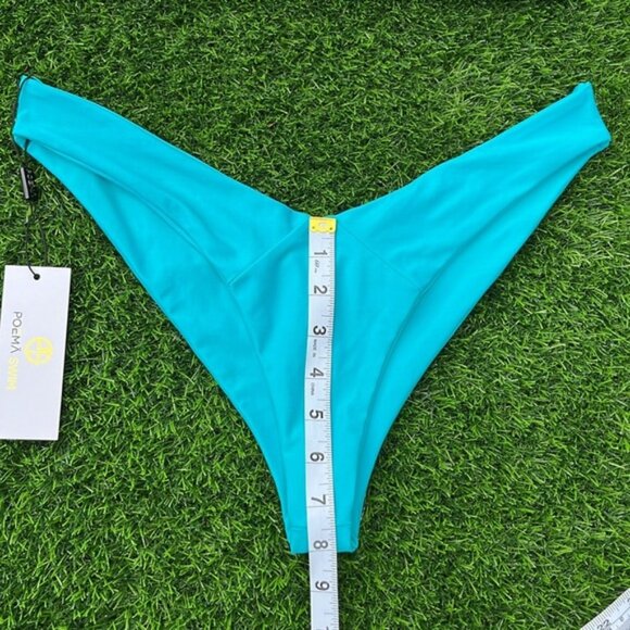 POEMA SWIM Teal Bikini size large - Picture 6 of 10